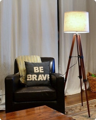 Thrift Store Tripod Floor Lamp