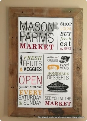 Dishtowel to DIY Wall Art