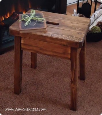 Wooden Stool Makeover for Only $9