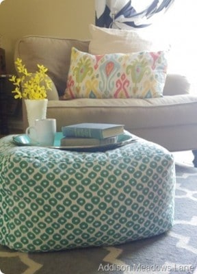 Oversized Floor Pouf Tutorial