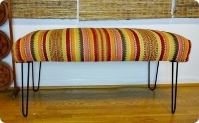 Hairpin Leg Bench Makeover