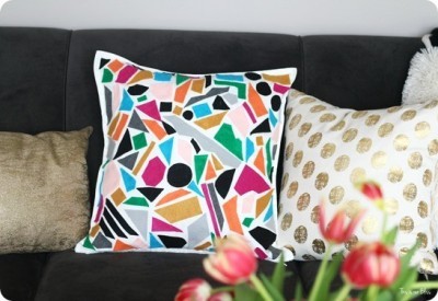 No-Sew Felt Cut-Out Pillow