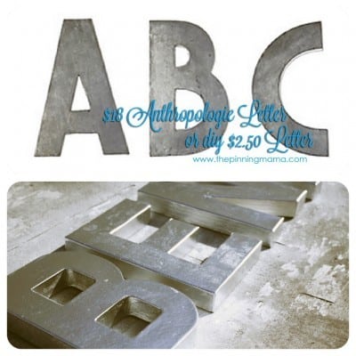DIY Anthropologie Inspired Letters