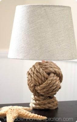 Nautical Rope Knot Lamp for $25