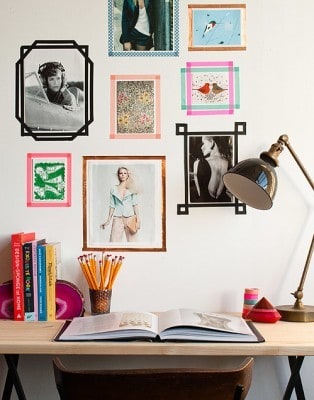 Apartment Hack: Washi Tape Picture Frames
