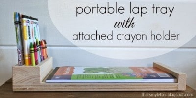 Kids Crayon Holder and Lap Tray
