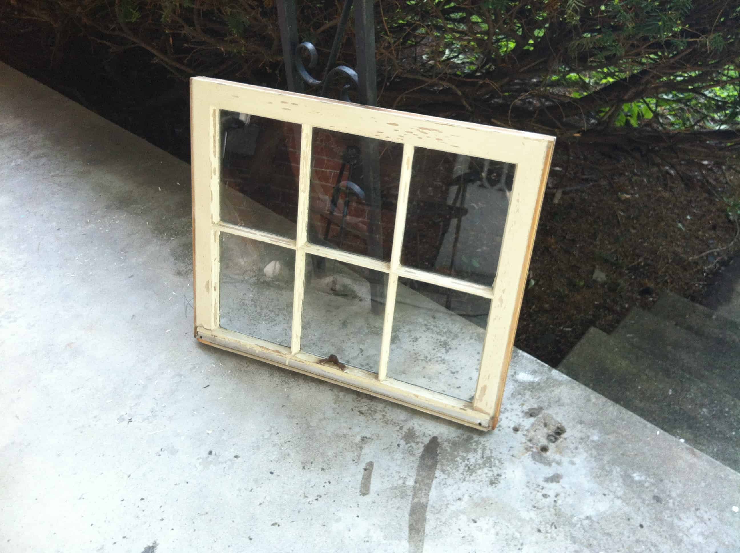 Vintage Window Pane Picture Frame DIY