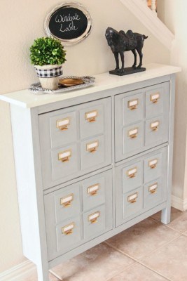 DIY Ikea Faux Card Catalog Draws