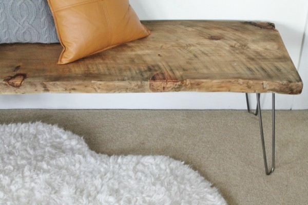 Raw Wood Bench - KnockOffDecor