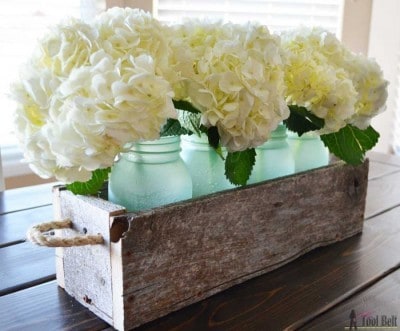 Barn Wood Mason Jar Centerpieces