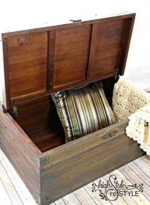 Wooden Trunk Makeover