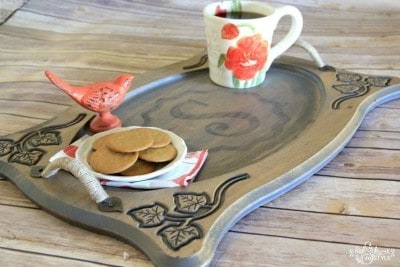 DIY Monogram Serving Tray