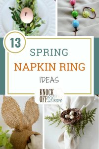 13 Spring Napkin Rings Ideas You Can Make