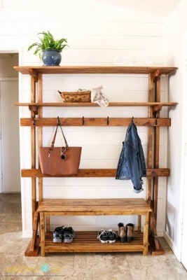 Beautiful DIY Hallway Storage
