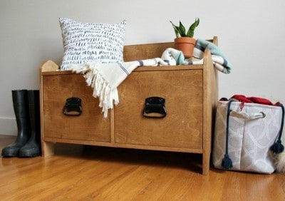Plywood Storage Bench