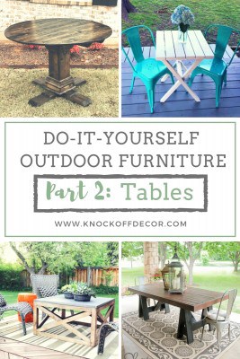 diy outdoor furniture tables