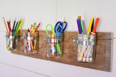 Space Saving Mason Jar Organizer