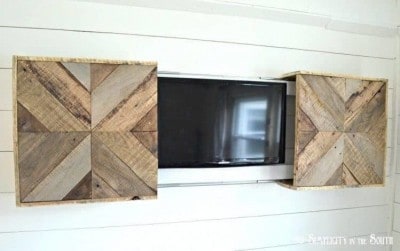 Eye Appealing Wood TV Cover
