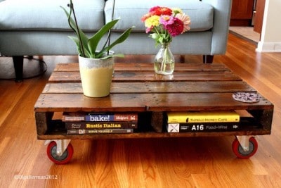Space Saving Pallet Coffee Table