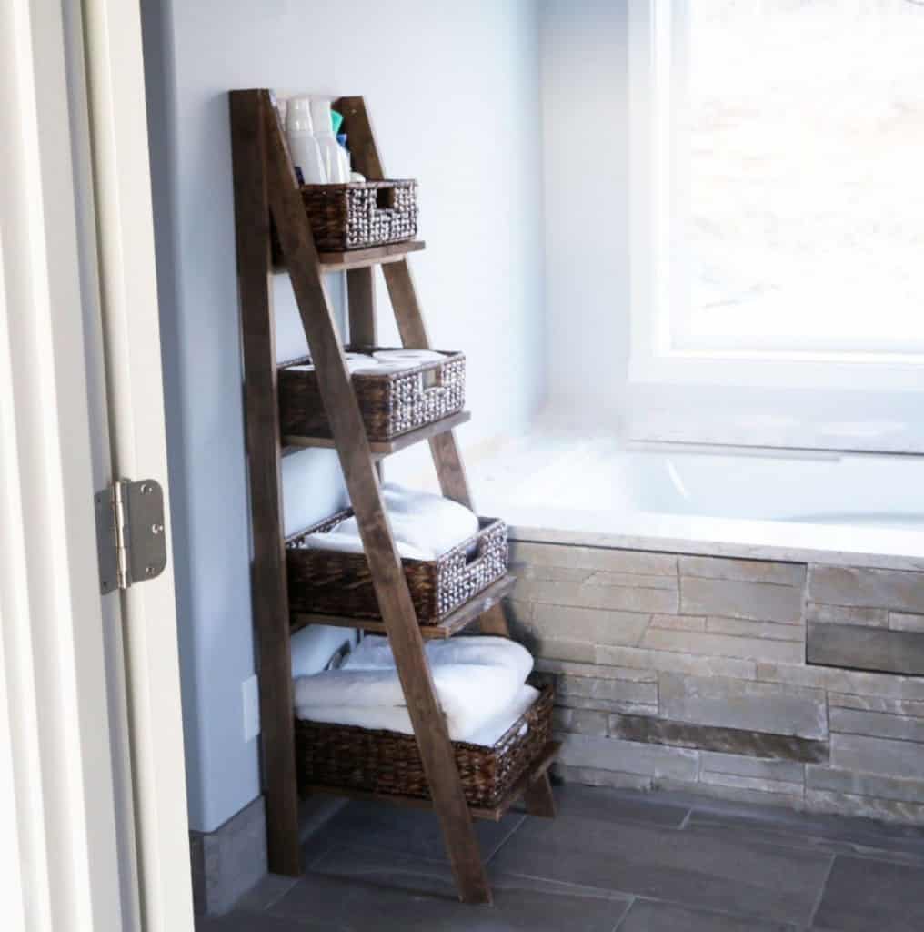 Bathroom Storage Ladder