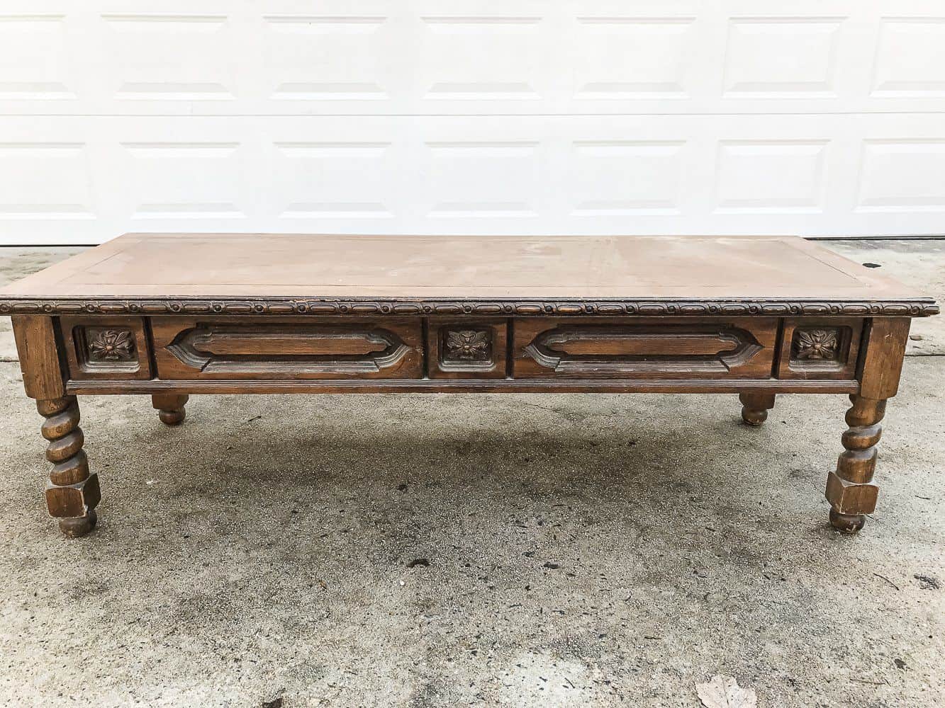 Upholstered Bench From Repurposed Coffee Table