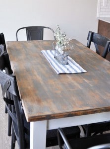 Dining Room Table Makeover