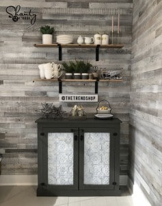 DIY Cabinet With Tin Doors