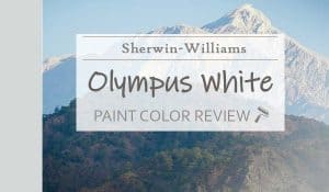 sw olympus white paint color review