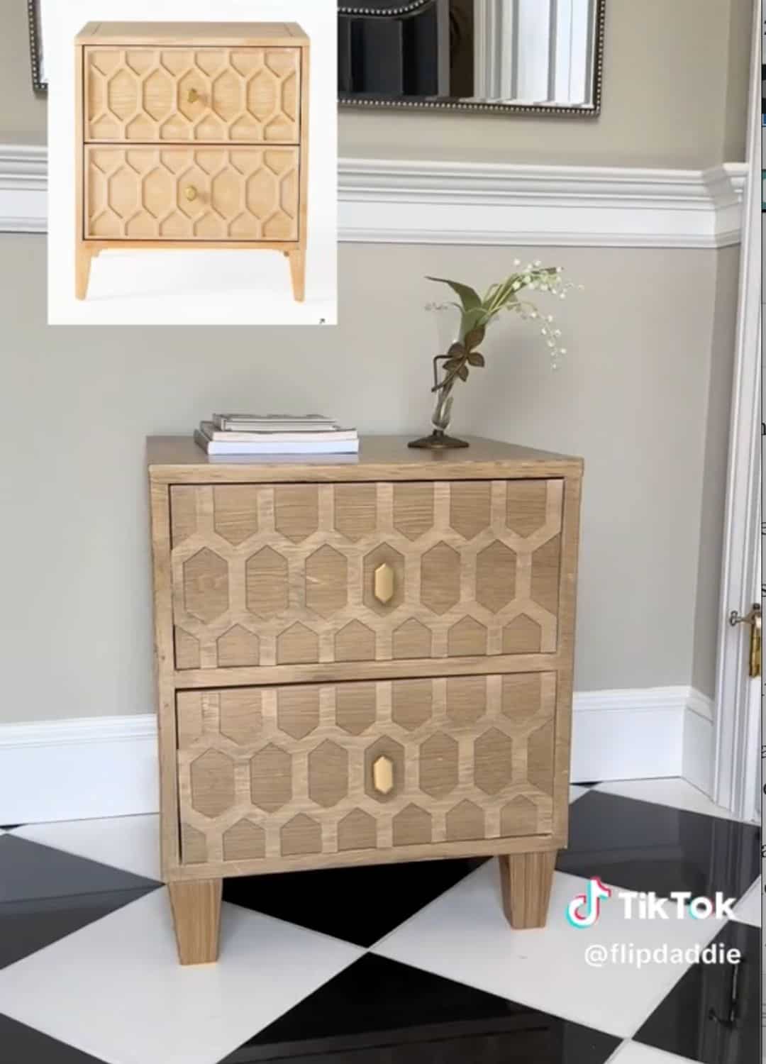 DIY Anthropologie Inspired Nightstand Transformation