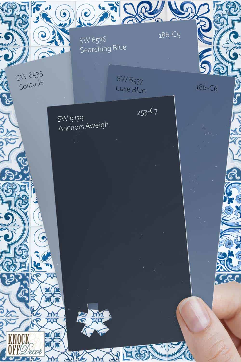 Sherwin Williams Anchors Aweigh SW 9179 The Admirable Navy Blue