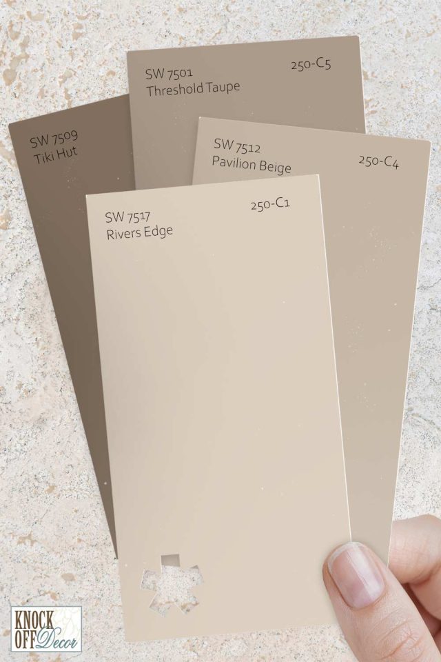 Sherwin Williams Rivers Edge SW 7517 A Light and Mild Beige Paint