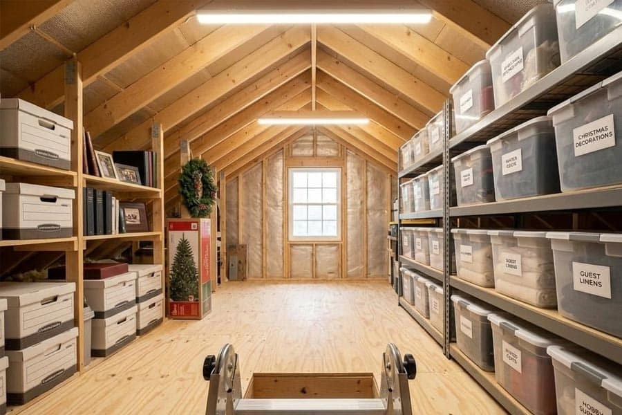 attic storage design ideas hdr