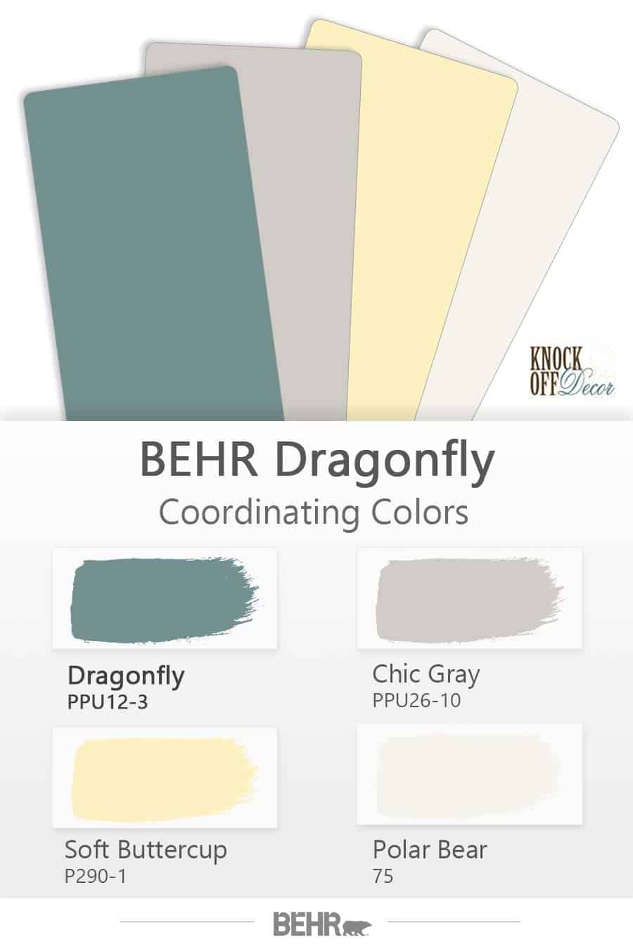 Behr Dragonfly PPU123 The Calming Turquoise Blue