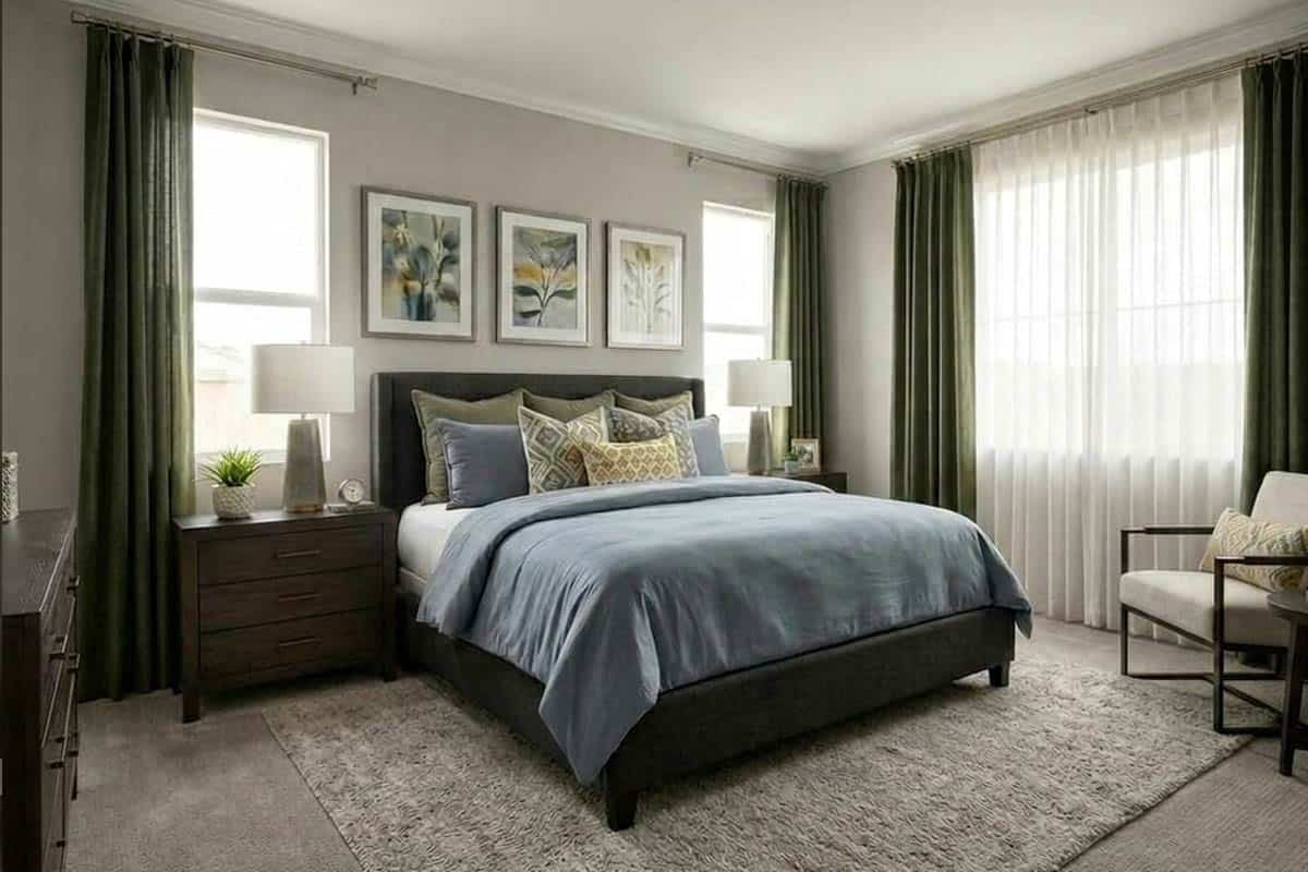 behr gentle rain in bedroom