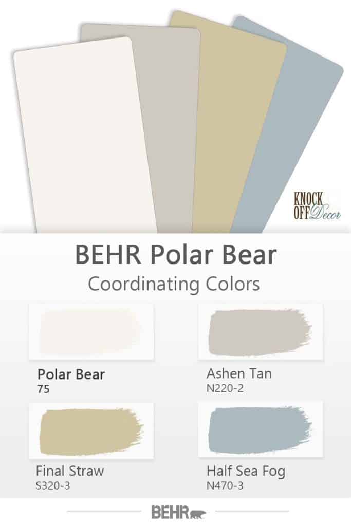 Behr Polar Bear 75 The True Behr White Paint Color