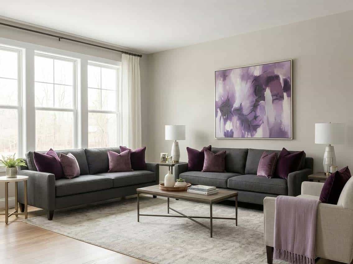 behr toast gray living room