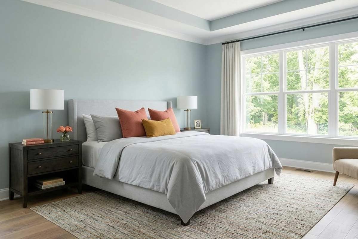 ben moore painted bedroom