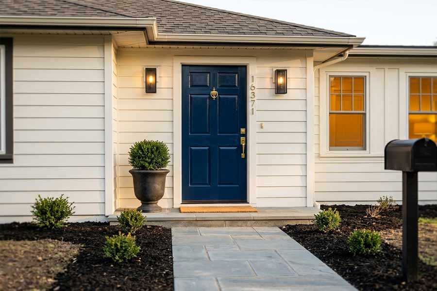 charming front entrance warm curb appeal