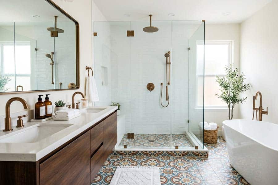 clean bathroom free of scale