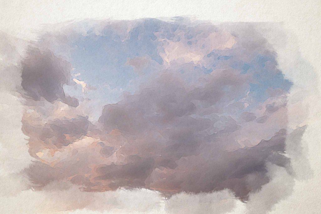 25+ Wonderous Watercolor Cloud Paintings That Will Make Your Day
