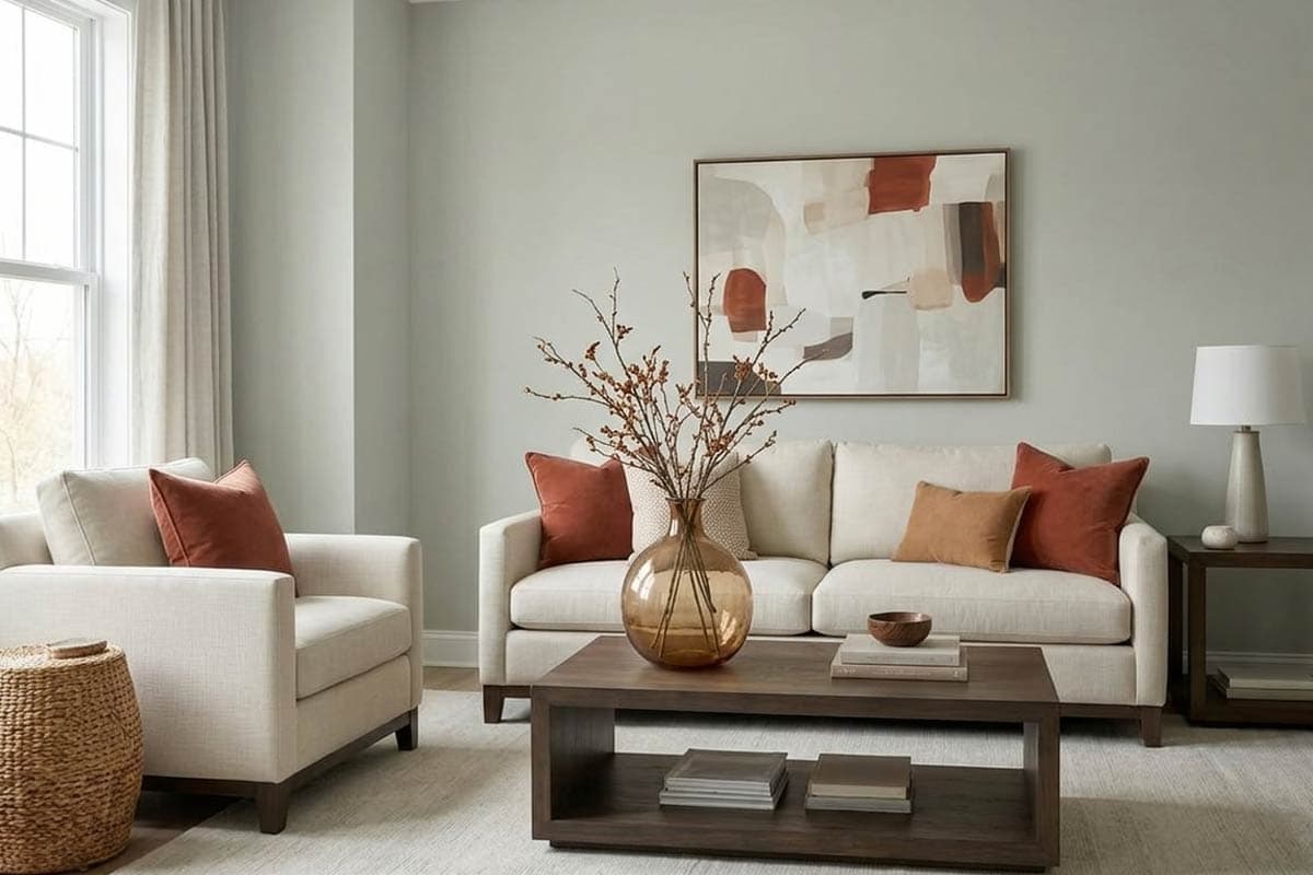 comfort gray living room