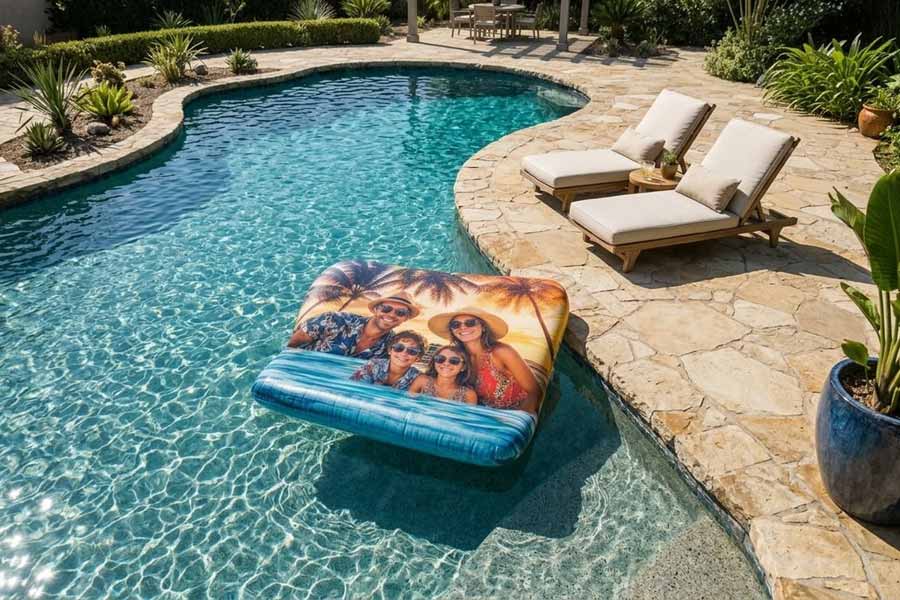 creating custom vinyl pool floats hdr