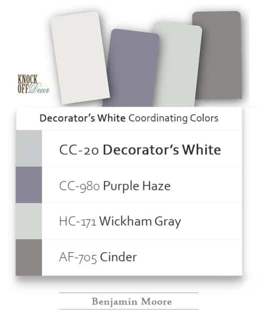 Benjamin Moore Decorator’s White CC20 The Ultimate Cool White for