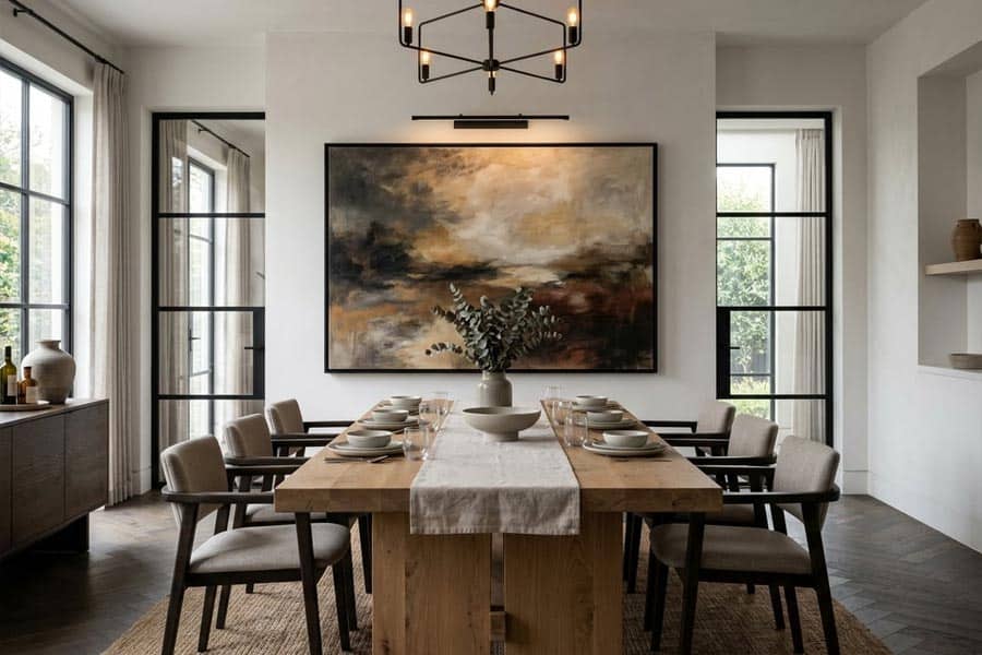 dining room statement artwork example