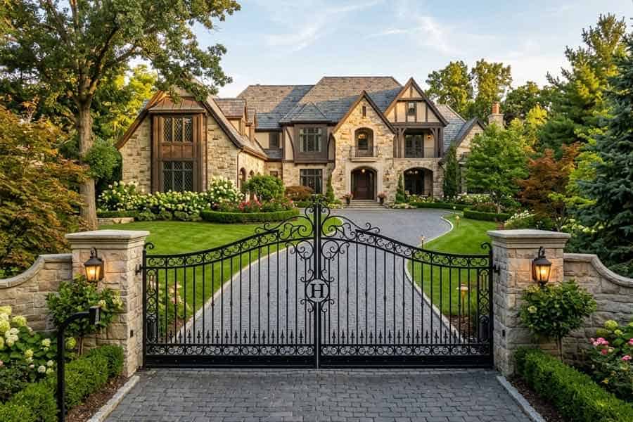 driveway gate design ideas hdr