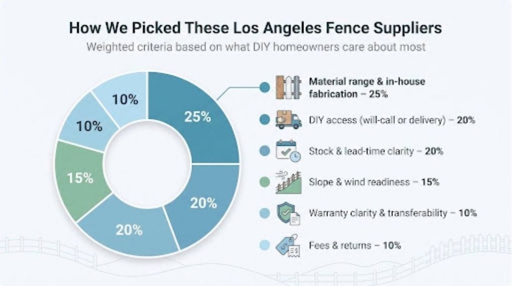 fences six weighted criteria