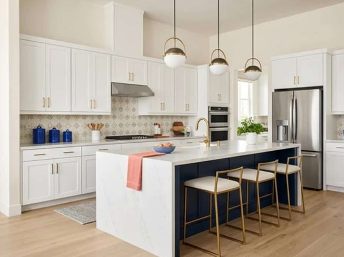 greek villa in a modern kitchen