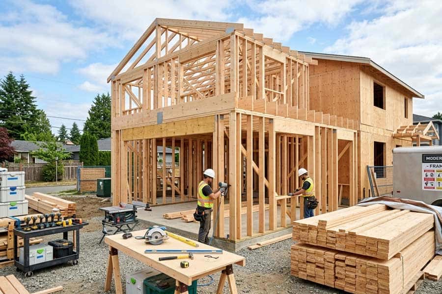 home reno framing stage