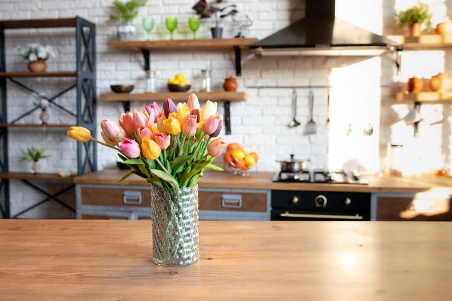 kitchen flowers for party