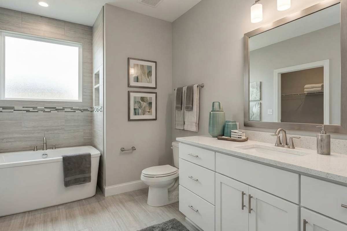light effect on behr natural gray